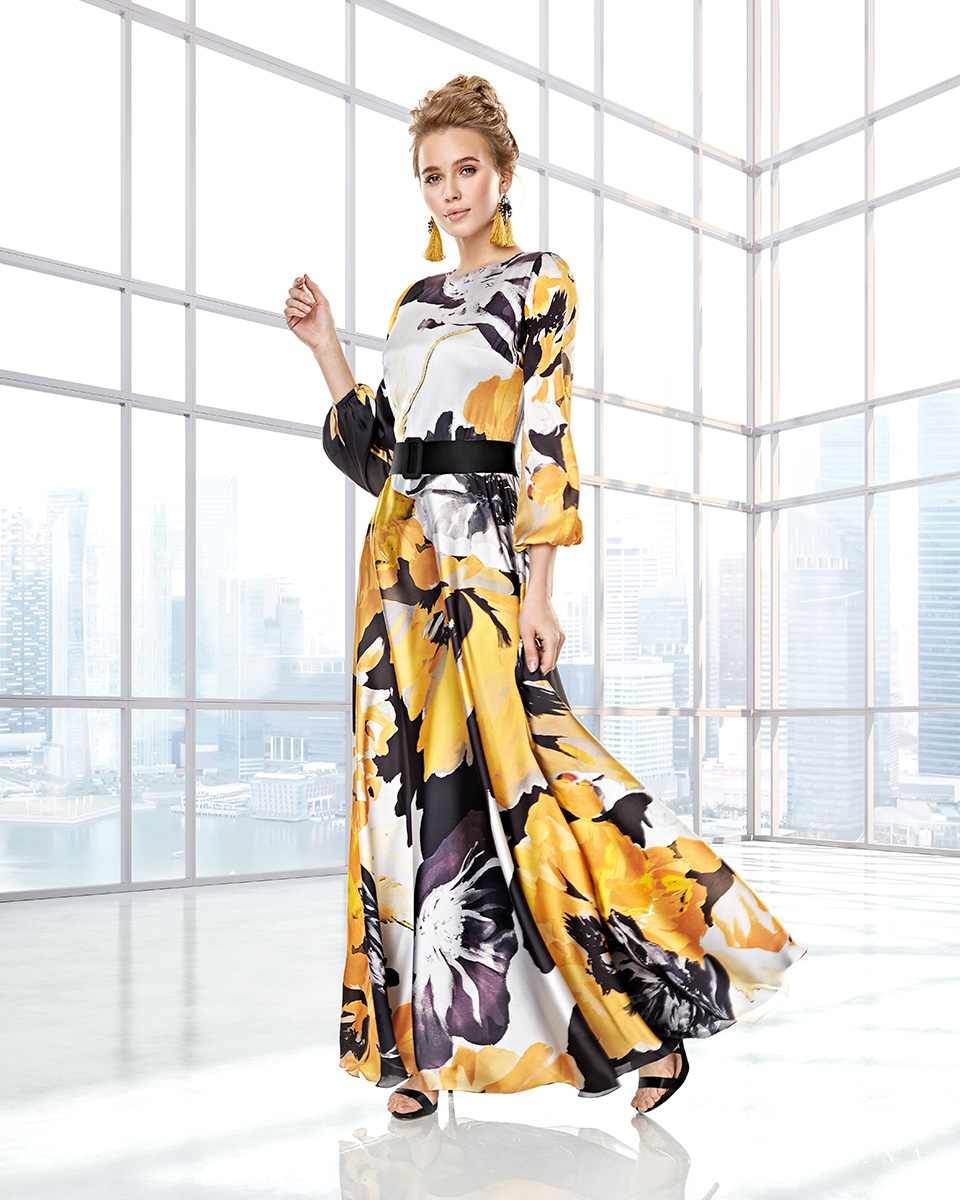 Long dress. Spring-Summer Solar Collection 2021. Sonia Peña - Ref. 2200015