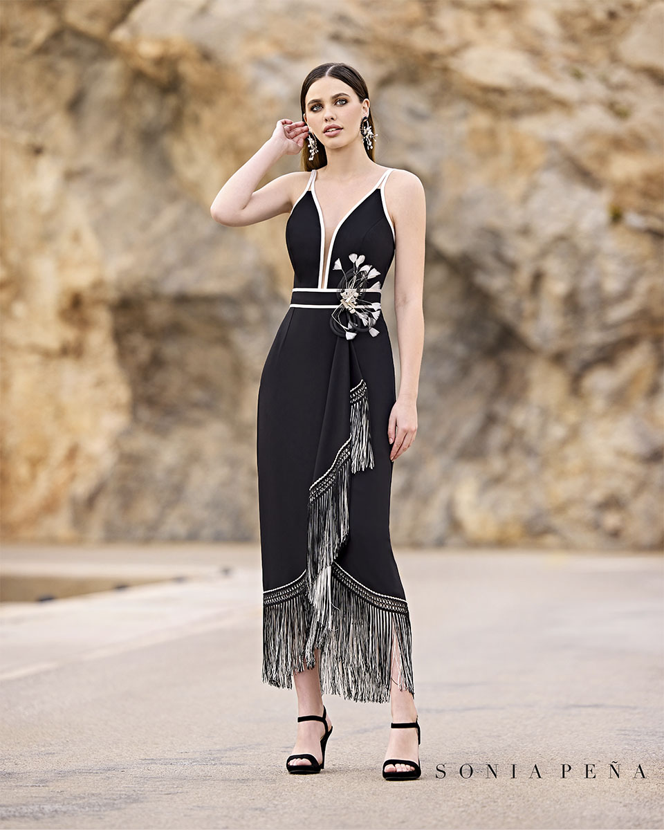 Midi dress. DelMar Collection Spring-Summer 2023. Sonia Peña - Ref. 1230050
