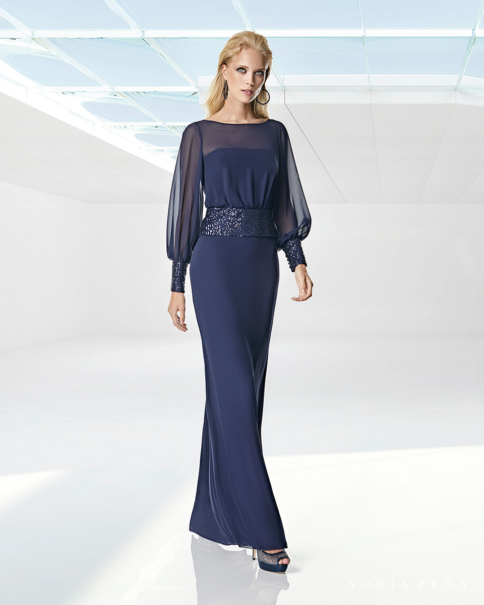Long dress. Spring-Summer Trece Lunas Collection 2020. Sonia Peña - Ref. 1200001