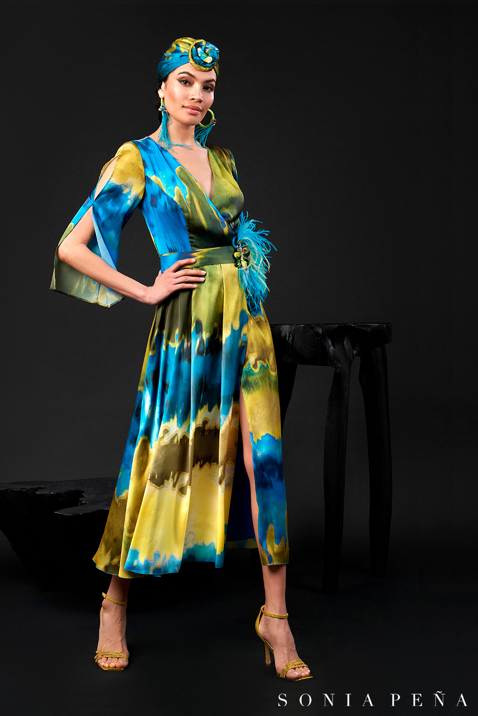 Midi dress. Zanzibar Collection Spring-Summer 2024. Sonia Peña - Ref. 1240055