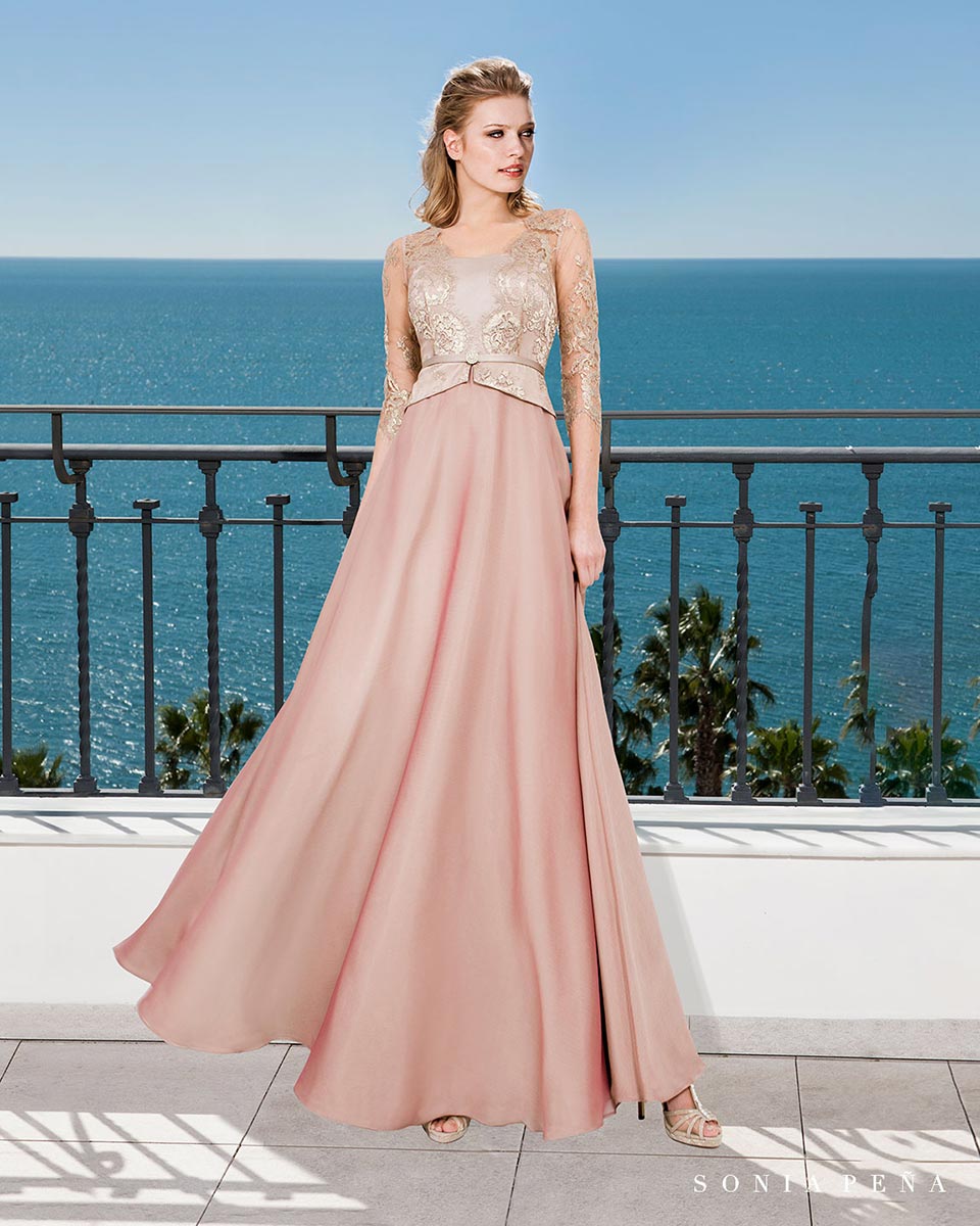 Party dress, Cocktail Dresses, Mother of the bride dresses. Complete Spring-Summer Balcón del Mar Collection 2019. Sonia Peña - Ref. 1190017