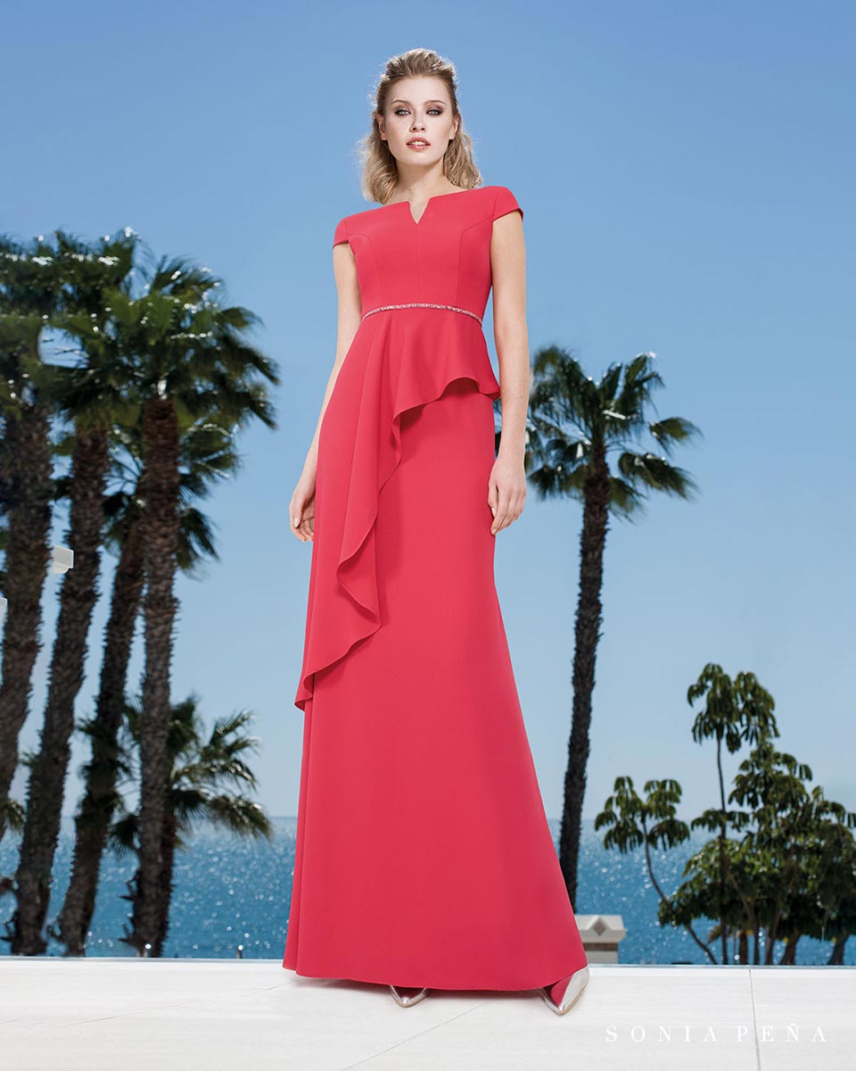 Party dress, Cocktail Dresses, Mother of the bride dresses. Complete Spring-Summer Balcón del Mar Collection 2019. Sonia Peña - Ref. 1190030
