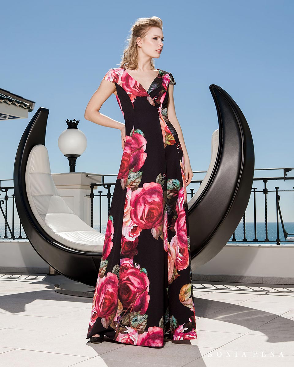 Party dress, Cocktail Dresses, Mother of the bride dresses. Complete Spring-Summer Balcón del Mar Collection 2019. Sonia Peña - Ref. 1190166