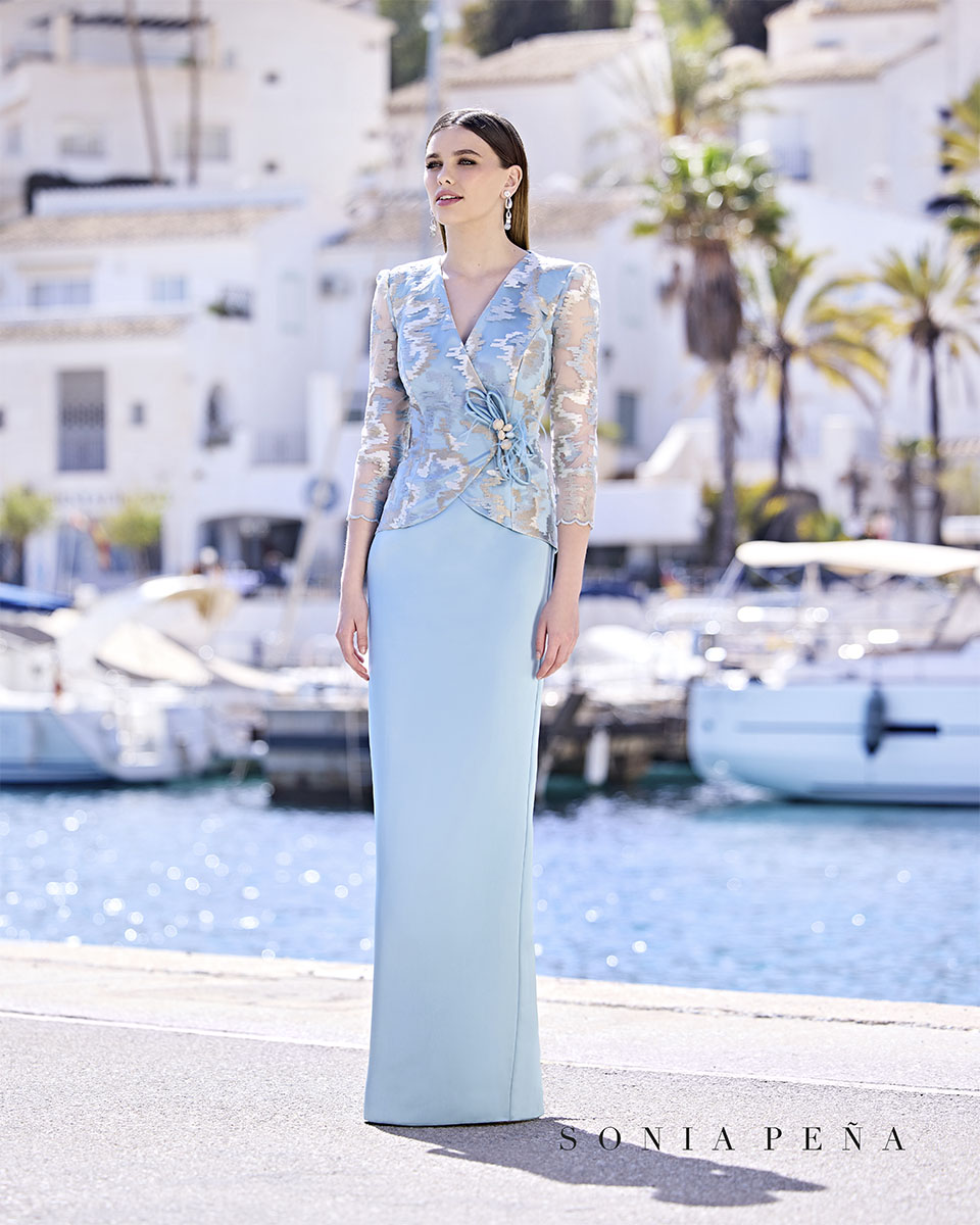 Long dress. DelMar Collection Spring-Summer 2023. Sonia Peña - Ref. 1230011