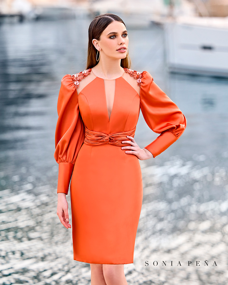 Short dress. DelMar Collection Spring-Summer 2023. Sonia Peña - Ref. 1230054