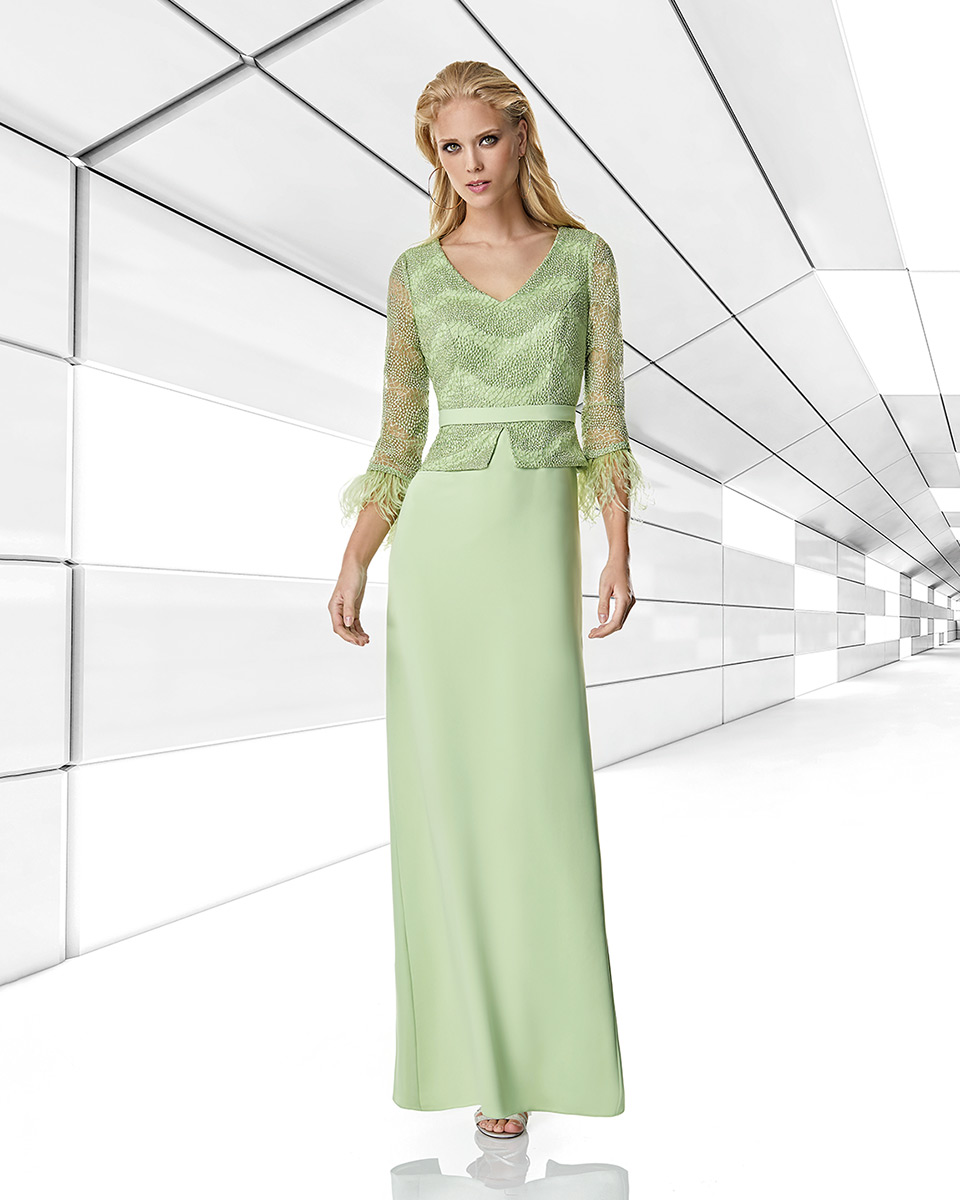Long dress. Spring-Summer Trece Lunas Collection 2020. Sonia Peña - Ref. 1200006