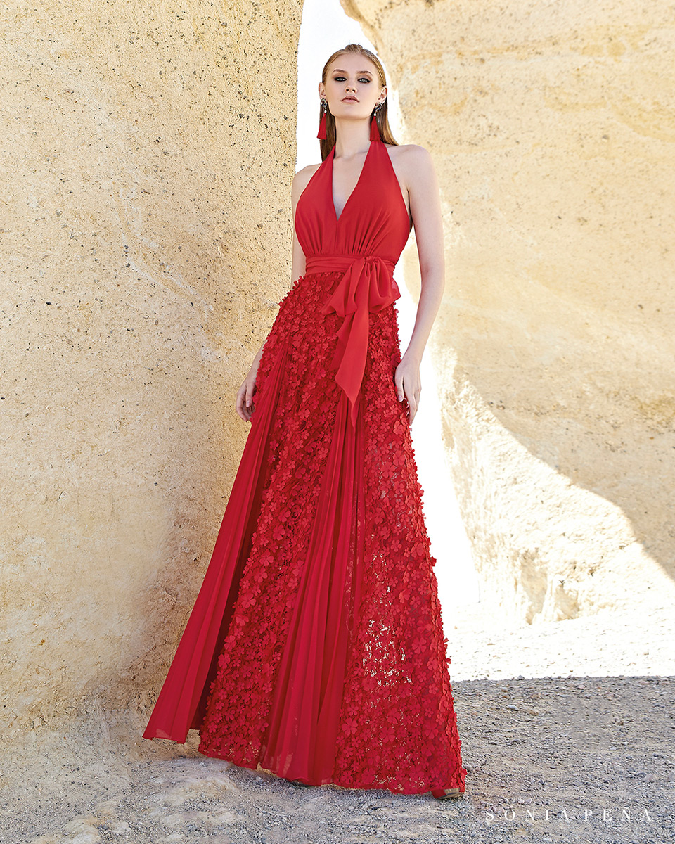 Long dress. Spring-Summer Trece Lunas Collection 2020. Sonia Peña - Ref. 1200138