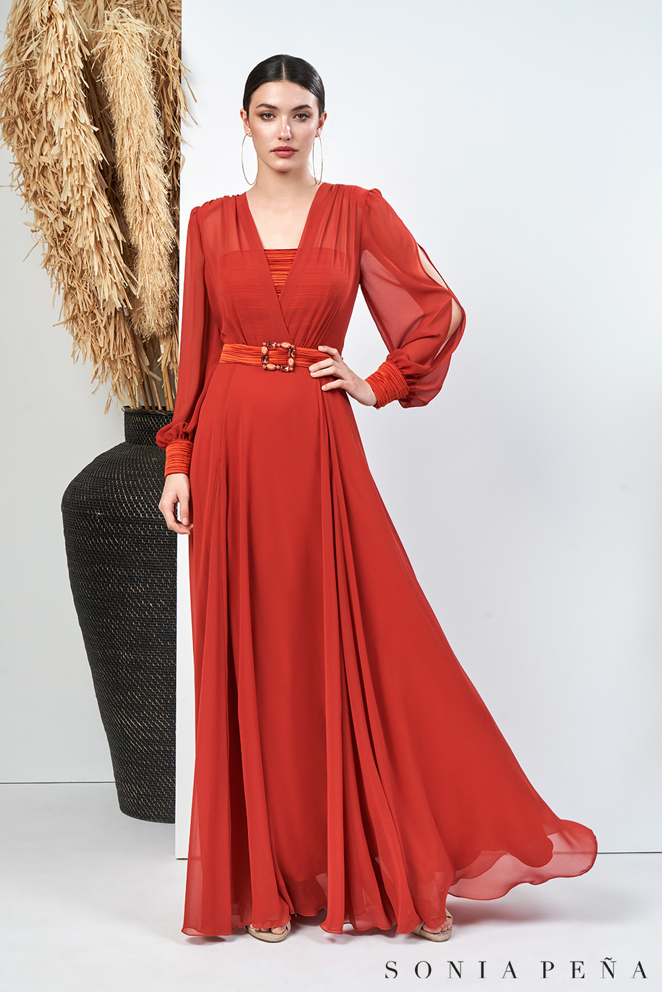 Long dress. Zanzibar Collection Spring-Summer 2024. Sonia Peña - Ref. 1240002