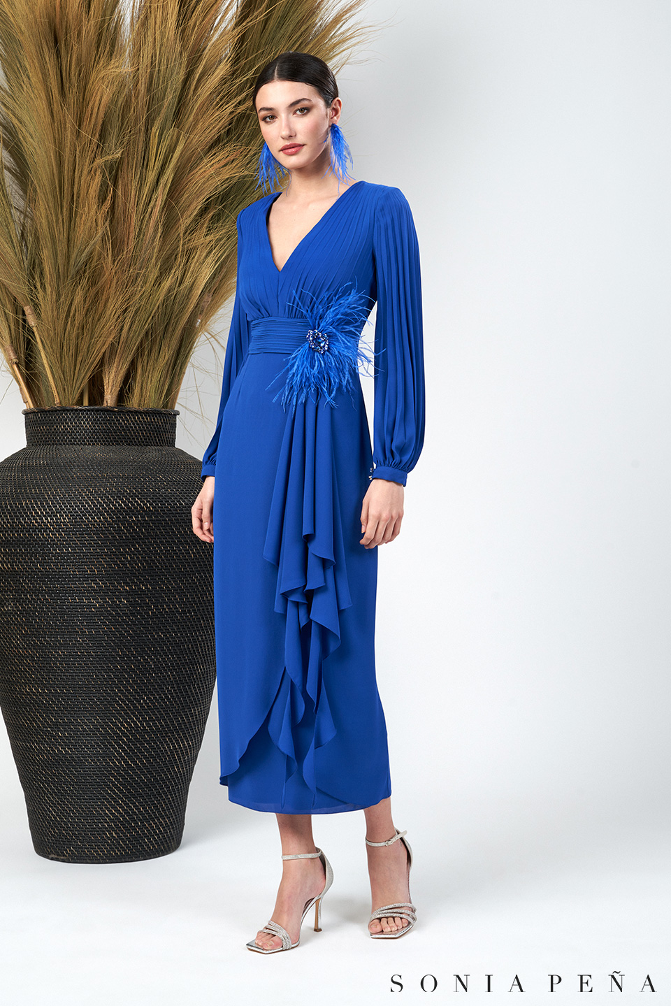 Midi dress. Zanzibar Collection Spring-Summer 2024. Sonia Peña - Ref. 1240005A