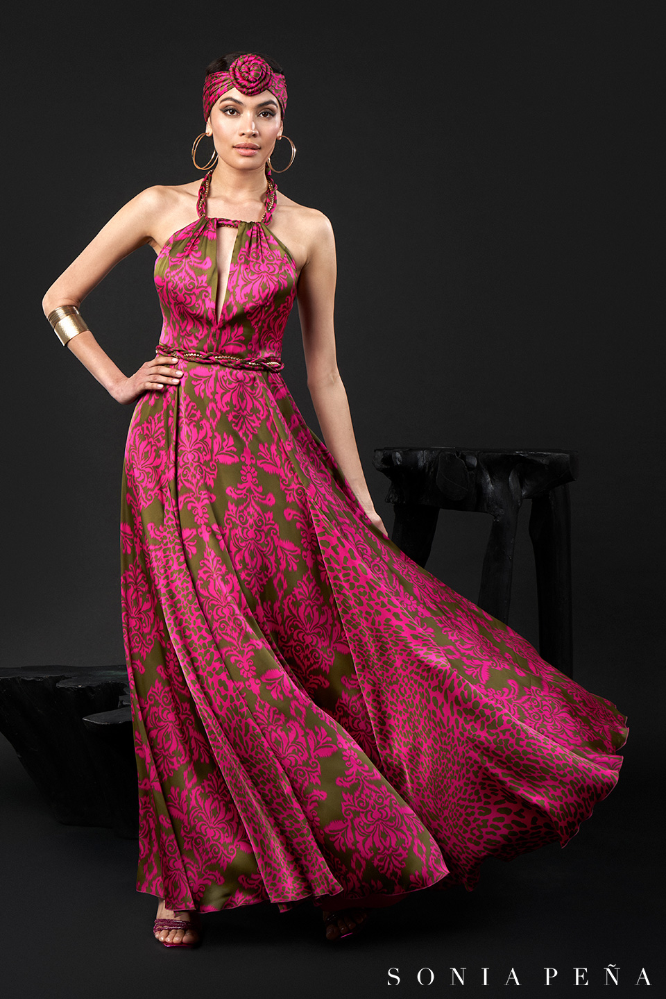 Long dress. Zanzibar Collection Spring-Summer 2024. Sonia Peña - Ref. 1240049