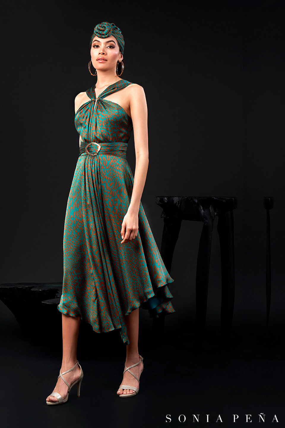 Midi dress. Zanzibar Collection Spring-Summer 2024. Sonia Peña - Ref. 1240050