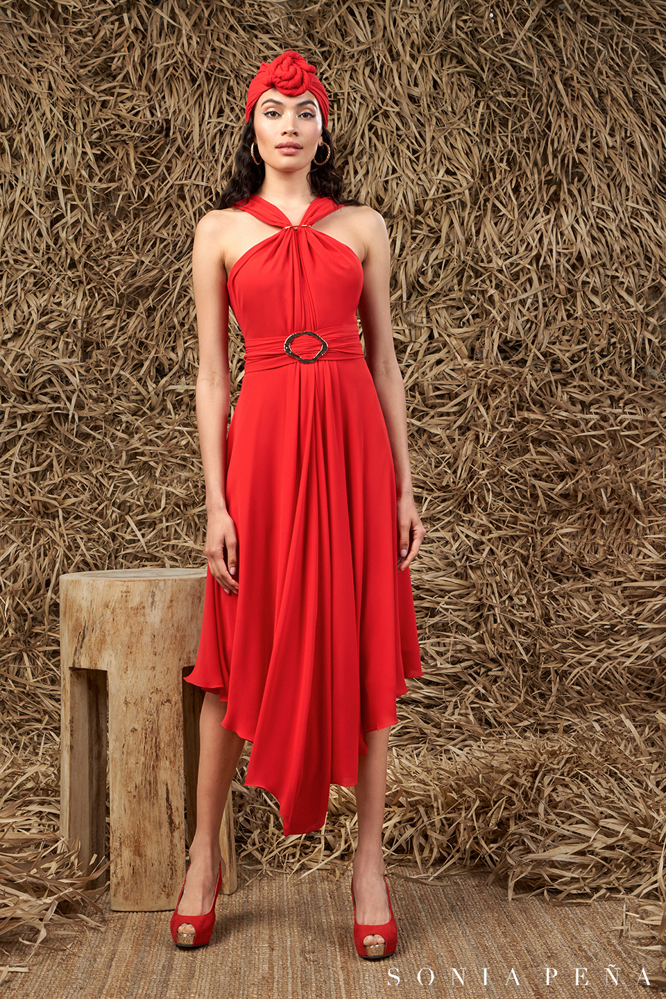 Midi dress. Zanzibar Collection Spring-Summer 2024. Sonia Peña - Ref. 1240053