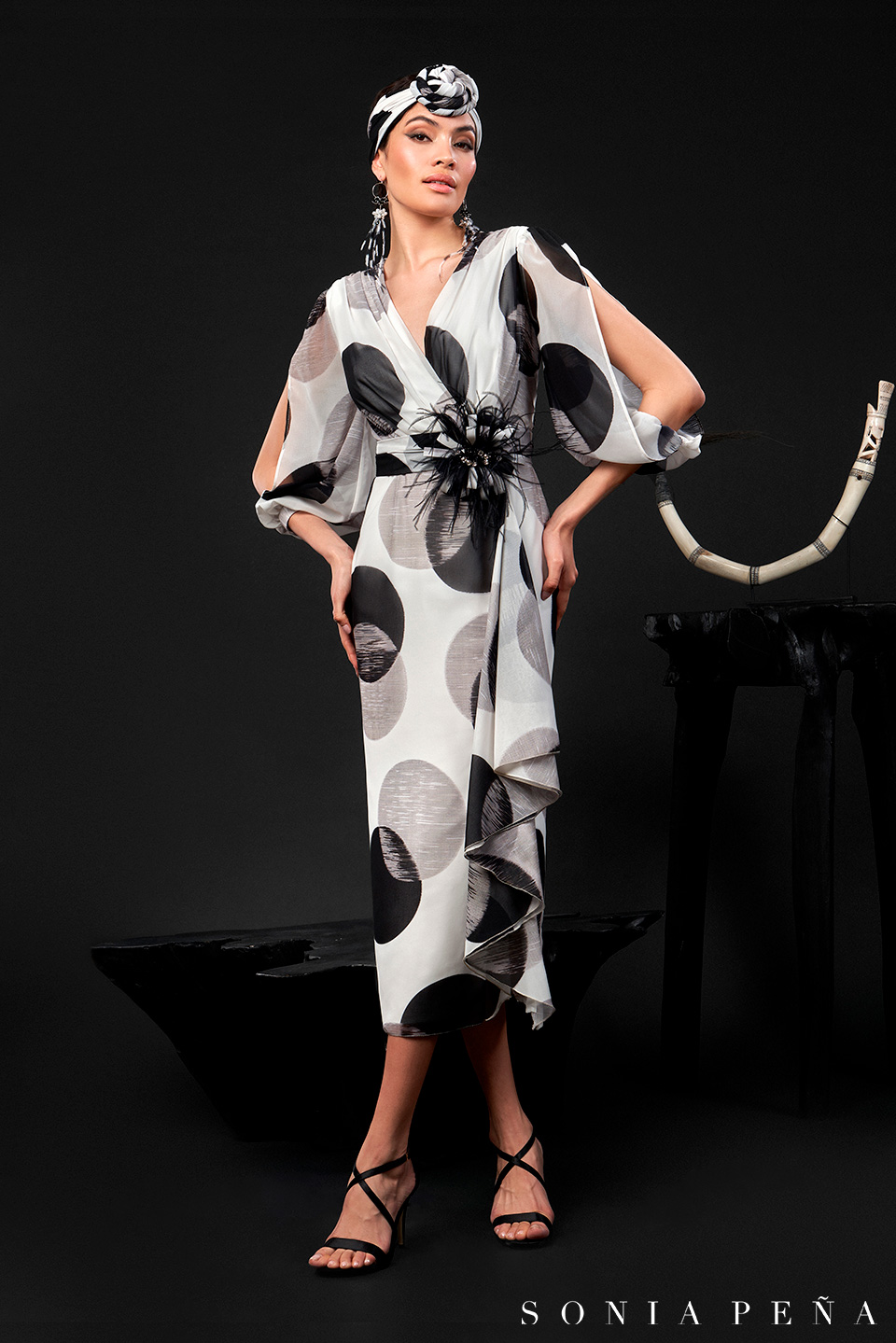 Midi dress. Zanzibar Collection Spring-Summer 2024. Sonia Peña - Ref. 1240068