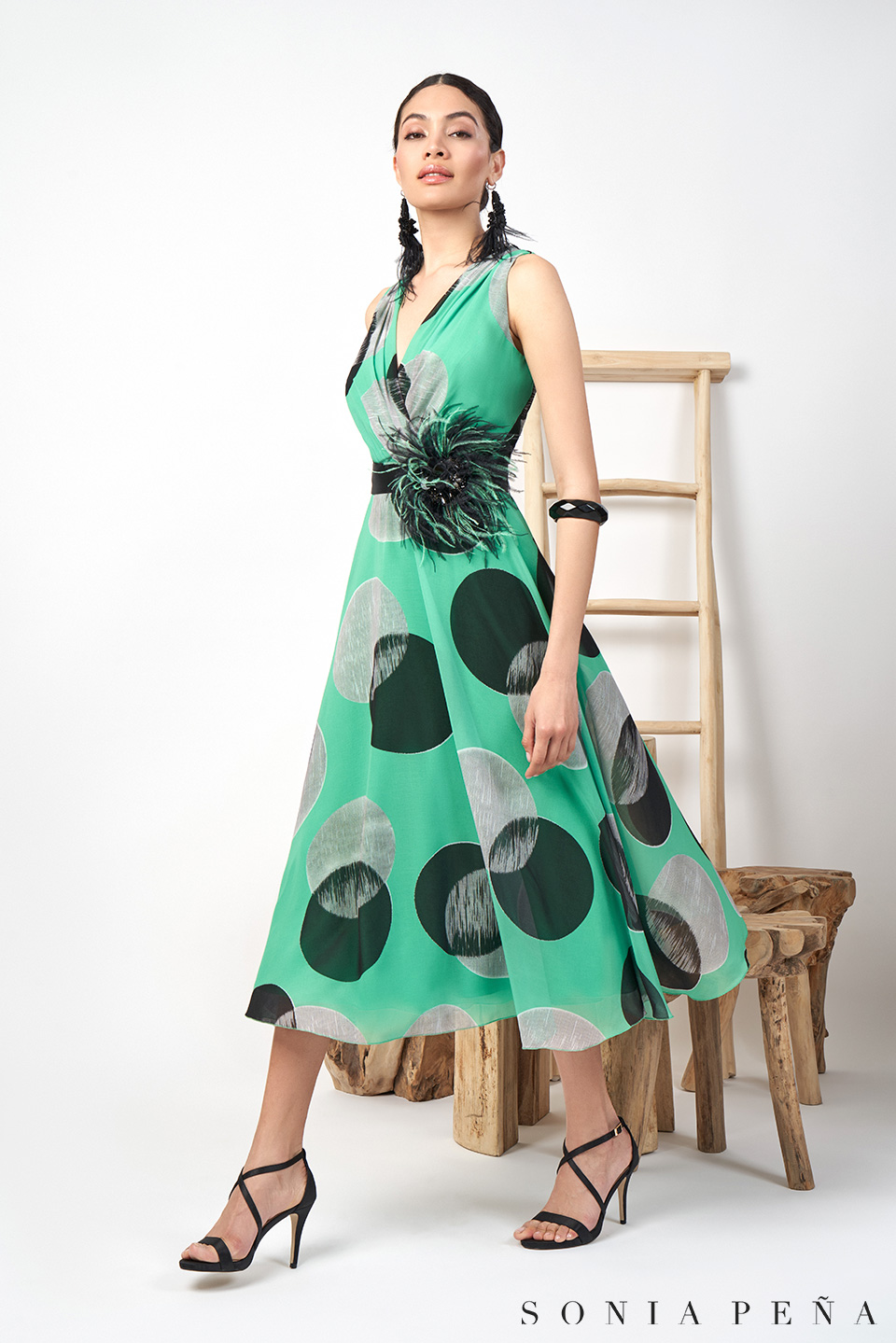 Midi dress. Zanzibar Collection Spring-Summer 2024. Sonia Peña - Ref. 1240069