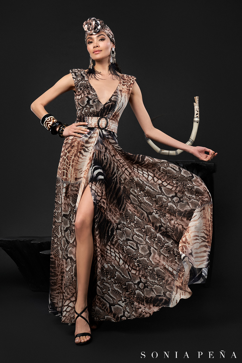 Long dress. Zanzibar Collection Spring-Summer 2024. Sonia Peña - Ref. 1240076