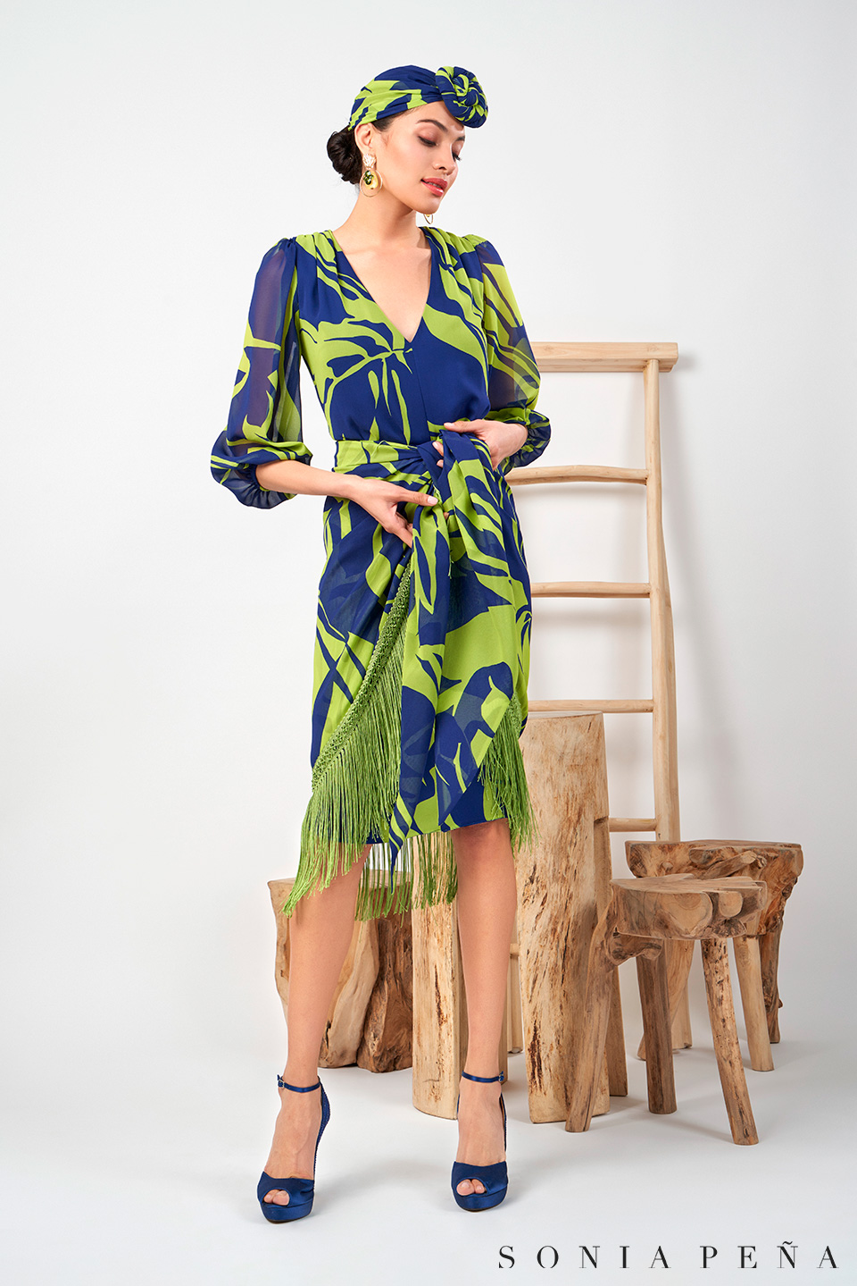 Short dress. Zanzibar Collection Spring-Summer 2024. Sonia Peña - Ref. 1240081
