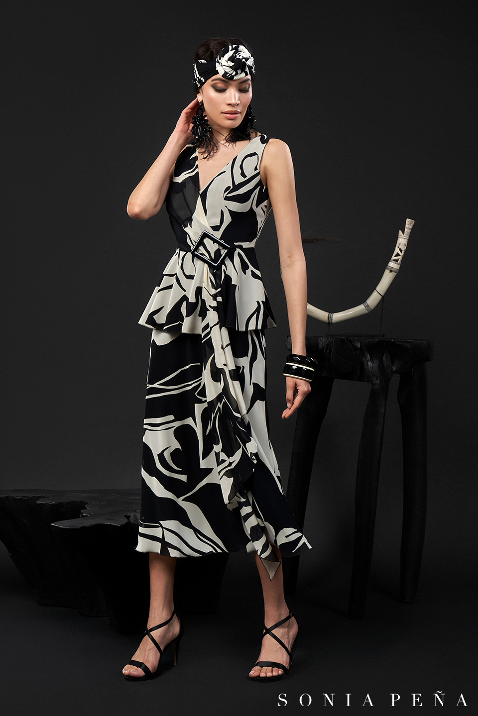 Midi dress. Zanzibar Collection Spring-Summer 2024. Sonia Peña - Ref. 1240083