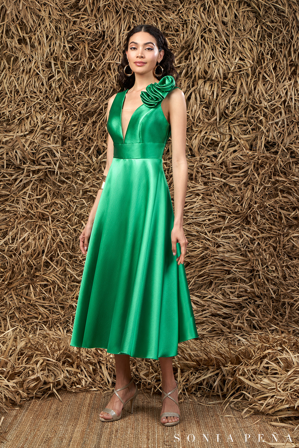 Midi dress. Zanzibar Collection Spring-Summer 2024. Sonia Peña - Ref. 1240084