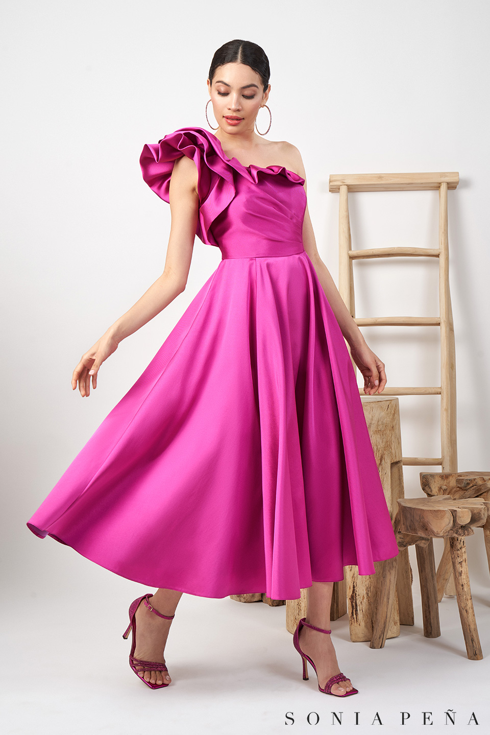 Midi dress. Zanzibar Collection Spring-Summer 2024. Sonia Peña - Ref. 1240086