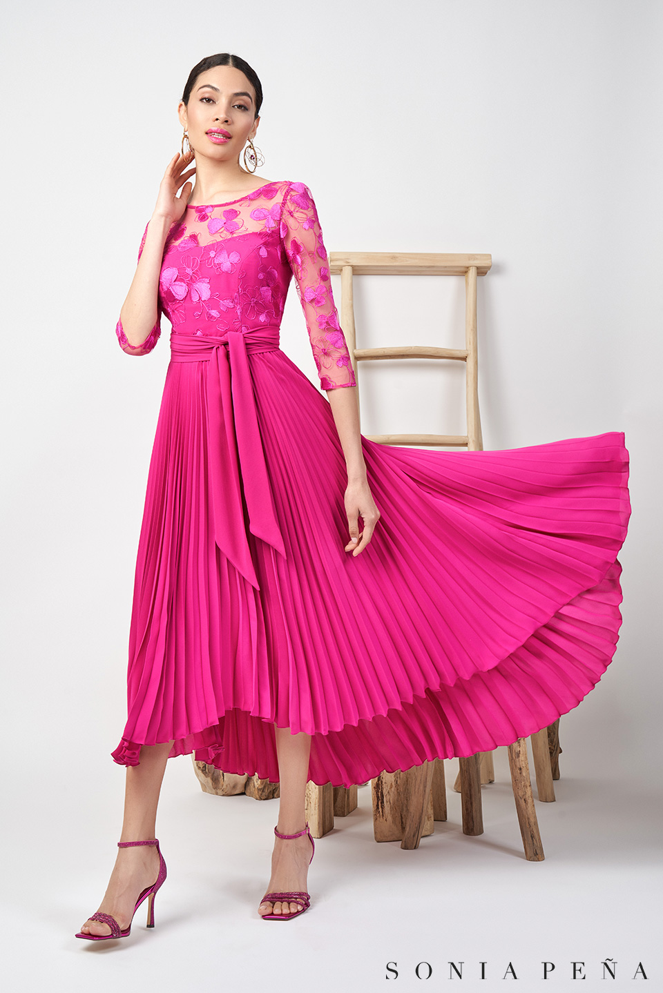 Midi dress. Zanzibar Collection Spring-Summer 2024. Sonia Peña - Ref. 1240090